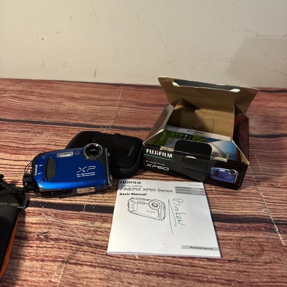 Fujifilm FinePix XP60 Camera Waterproof/Shockproof Blue - Parts - Picture 1 of 14